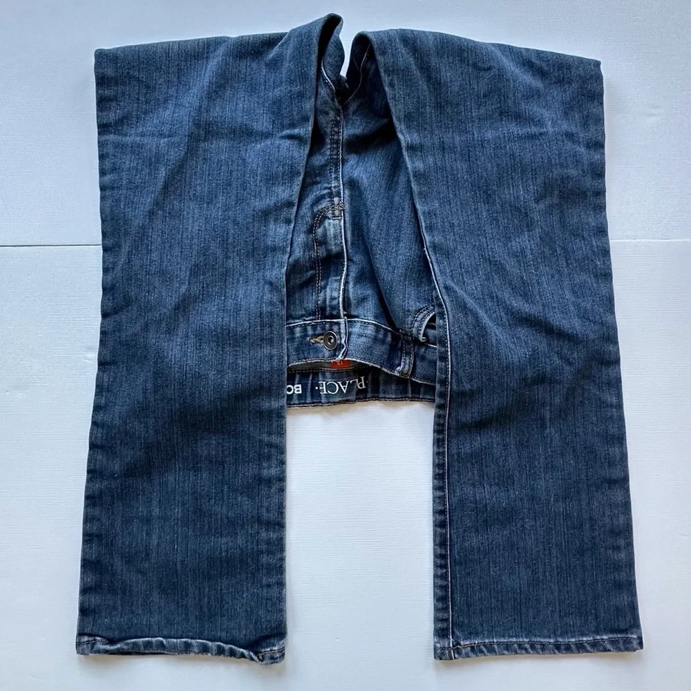 The Children’s Place classic blue denim‎ bootcut jeans boys 12 adjustable waist